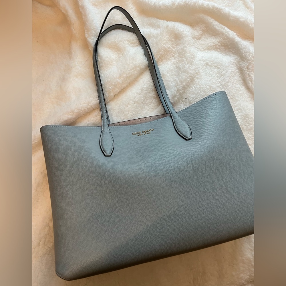 NWT 3 Piece Kate Spade ♠️ Gorgeous Open Style Light Blue Bag - Picture 3 of 9